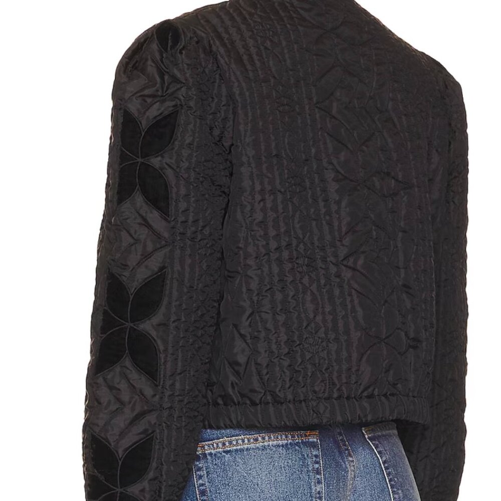 Free People Quinn Quilted Jacket | Black | New without Tags | XL - Picture 2 of 7